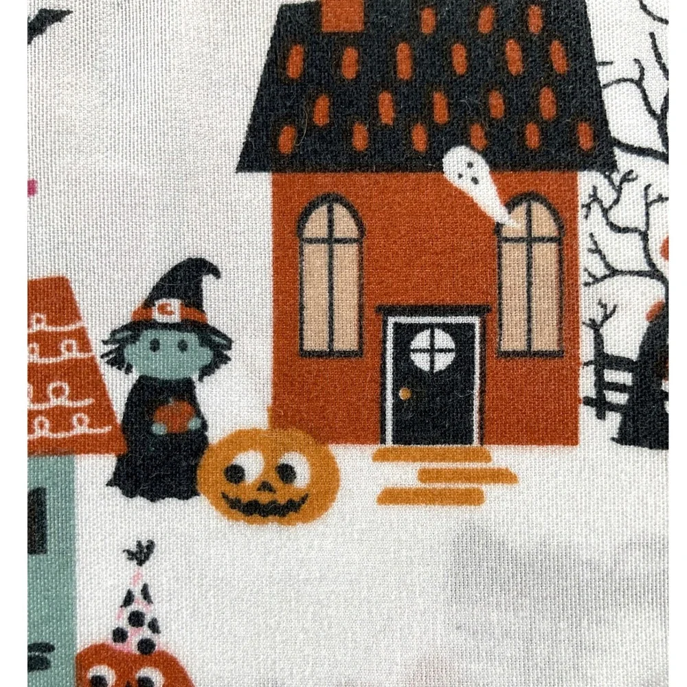 EnVogue Halloween Queen Sheet Set 4pc Haunted Village Ghost Witch Brushed Soft